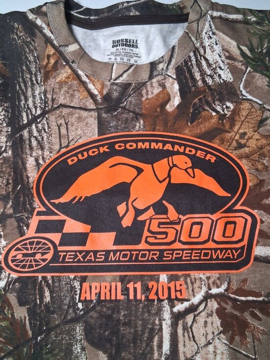 Russell Outdoors Other - Duck Commander 500 Shirt XL 2015 Texas Motor Speedway Realtree Camo